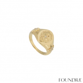Foundrae Yellow Gold Diamond Ring